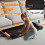 Folding Treadmill with Handrail 1-10km/h Adjustable Incline Home Running Machine 5