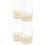 4Pcs Hand Woven Flower Basket with Handle Beige Wicker Storage Basket 7