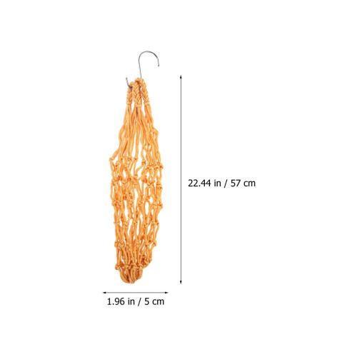 3Stk Geflügel Futternetz Nylon Gemüsebeutel Hängend Beige 1
