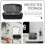 Worgeous Storage Containers Black 1set 7.9x3.1in 7
