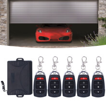433MHz 4-Channel Garage Remote Control with 120mAh Battery, Long-Range Transmitter Kit