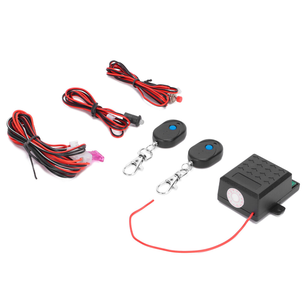 Intelligent Car Engine Immobilizer System Anti Theft Remote Control Abs Black 4331390753310
