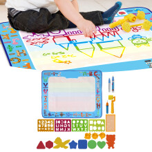Kinder-Wasser-Malpalette 100x80cm Niedliches Cartoon-Tier Zeichnungsmatte
