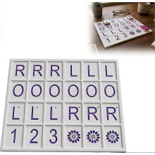 (Purple) Tiles | Solo Training Tool For Card Learning | Portable Mahjong Accessory For Tabletop Drills