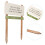 holzstab schild garten deko retro blumenbeet schild 4