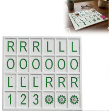 (Green) Tiles | Solo Training Tool For Card Learning | Portable Mahjong Accessory For Tabletop Drills