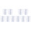 10Pièces Gobelets Mesure Plastique 600Ml Transparent À Usage Unique 3