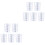 10Pièces Gobelets Mesure Plastique 600Ml Transparent À Usage Unique 4