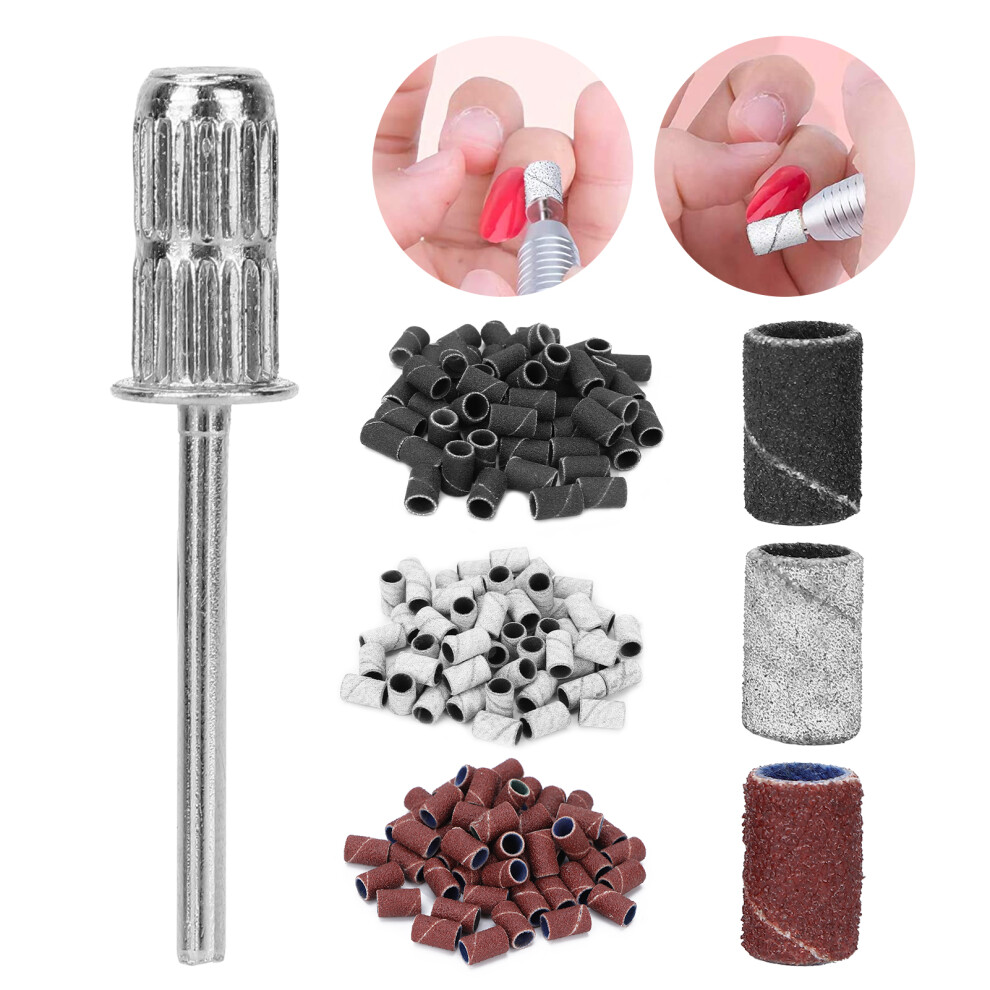 210pcs Manicure Pedicure Sanding Bands Grit 80# 120# 180#