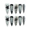 (size) Punk Metal False Nails 10PCS for Party 3