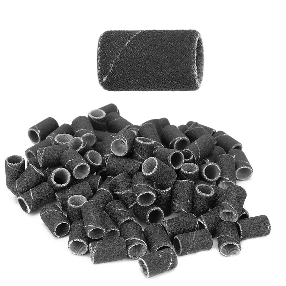 100Pcs Nail Art Sanding Bands Set For Nail Drill Machine Bits Manicure Pedicure