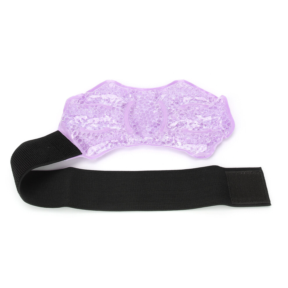 Purple Reusable Cooling Gel Knee Pack Hot Cold Compress For Pain Relief