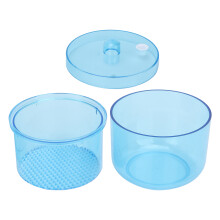 Portable Nail Art Cleaning Box - Blue, 6.5x8.5cm Manicure Tools