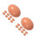 18 Pcs Realistic Wooden Fake Chicken Eggs for Nest Box Training 8