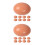 18 Pcs Realistic Wooden Fake Chicken Eggs for Nest Box Training 9