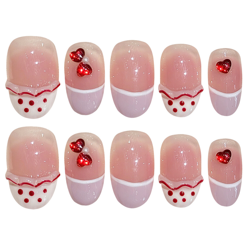 Penghui-Toys (L) Blush Pink Short Resin Nail Extension Resin Material Zero Pressure On Nail Bed For Fingernail Diy Decoration