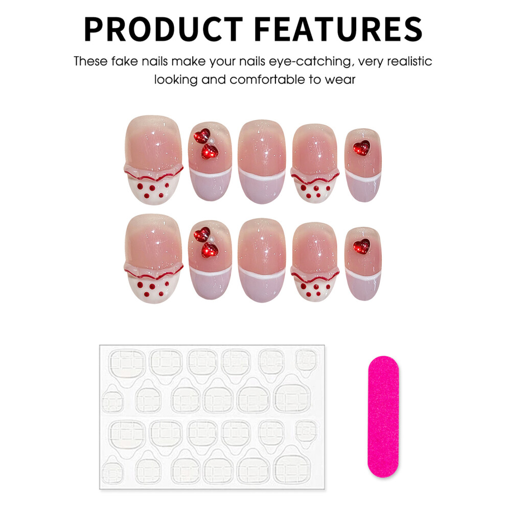 Penghui-Toys (Xs) Blush Pink Short Resin Nail Extension Resin Material Zero Pressure On Nail Bed For Fingernail Diy Decoration