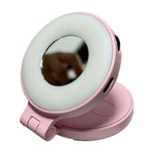 Solas Selfie Áilleachta Acirculate Lampa Líonta Fillte le Seasamh Rothlach 360 Inaistrithe le haghaidh Físeáin Grianghrafadóireachta