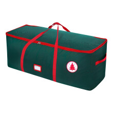 1 grand sac de rangement pour décorations de sapin de Noël avec fermeture éclair résistante – Compatible avec les décorations, les guirlandes