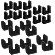 Filtros de esponja para bebederos de gatos, filtros de espuma en forma de U compatibles con bebederos Viva de 4 L, 1,8 L y 4,1 L (20 unidades).