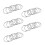 50X Quality 50mm Keyring Split Ring Set Heavy Duty Large Nickel Key Loop Sprung Hoop 1