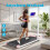 Folding Treadmill with Handrail 1-10km/h Adjustable Incline Home Running Machine 3