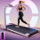 Folding Treadmill with Handrail 1-10km/h Adjustable Incline Home Running Machine 8