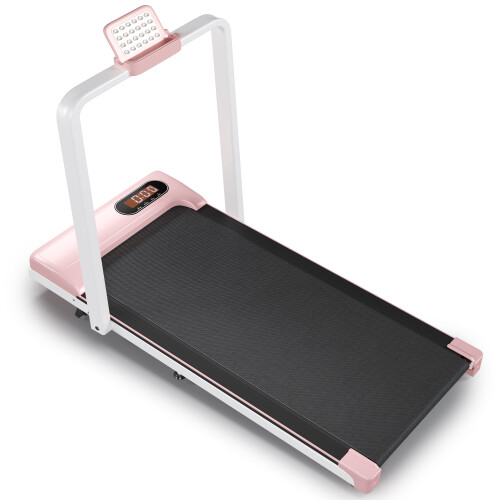 Folding Treadmill with Handrail 1-10km/h Adjustable Incline Home Running Machine