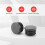 200 Pcs Black Plastic 25mm Dia Blanking End Caps Round Tube Insert 6