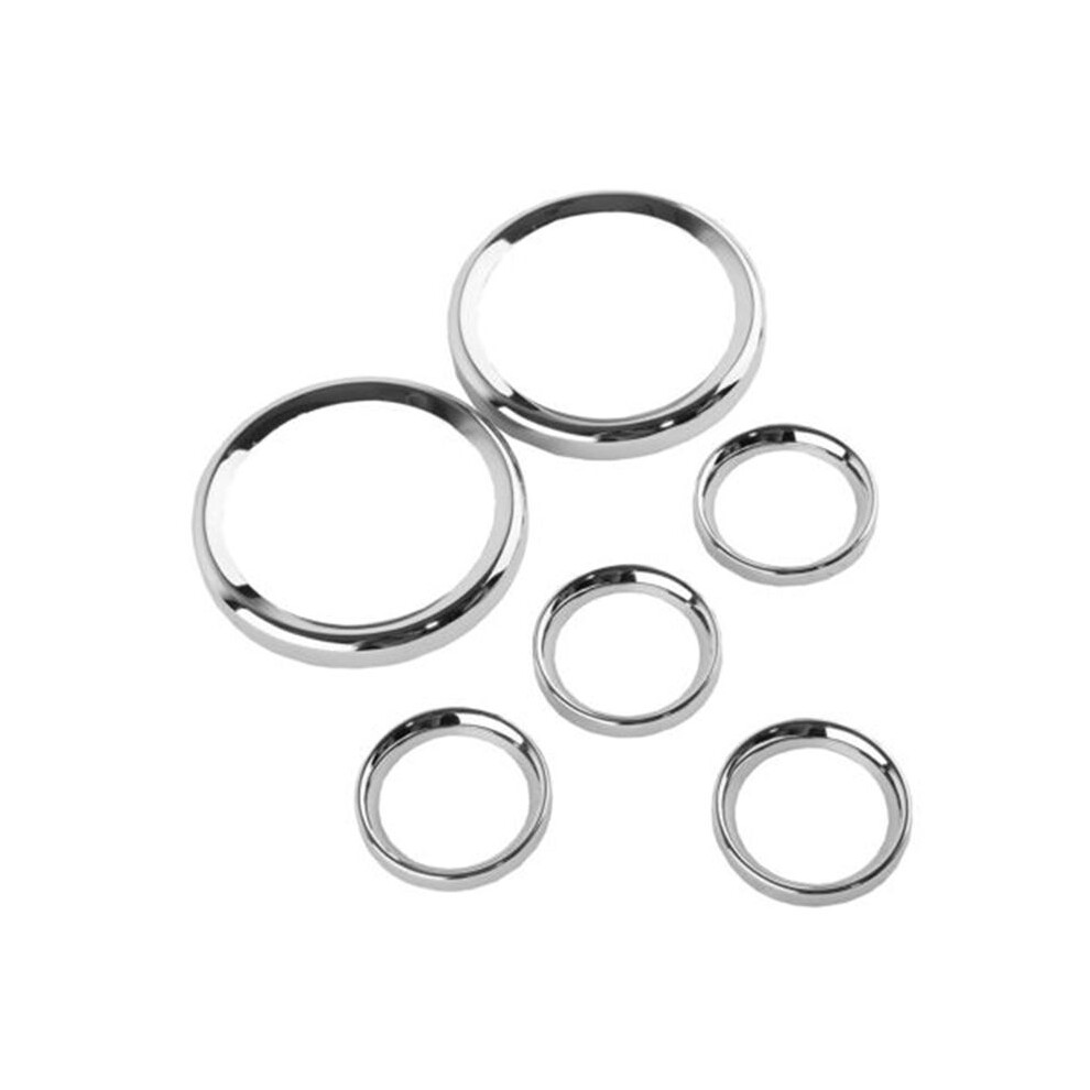 Inner Fairing Stereo Gauge Speaker Covers For Touring Electra Street Glide Trike Models 1996-2013 Silver 6034236495013
