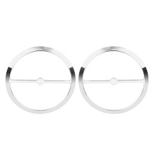 Chrome Speaker Trim Rings Grill Cover for Tri Glide Ultra FLHTCUTG 2014+