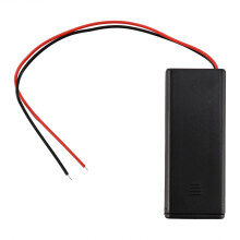 2 x 2 x AAA 3 V Battery Holder Case Box Wire / OFF m Cover