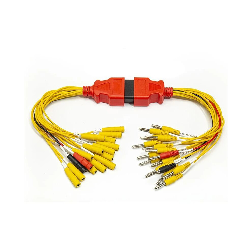 Obd Obd2 Universal Jumper Car Connector Plug 16 Pin Male Female Fault Diagnosis Tool Brush Ecu Jumper Diagnostic Cable Yellow 6032242392005