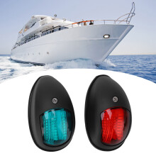 2 piezas de luz de navegación LED IP66 3W 12V Rojo/Verde 112.6