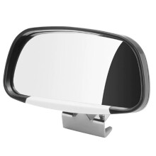 Espelho de Ponto Cego Frontal de Ajuste Universal com Lente Convexa - Ajustável em 360