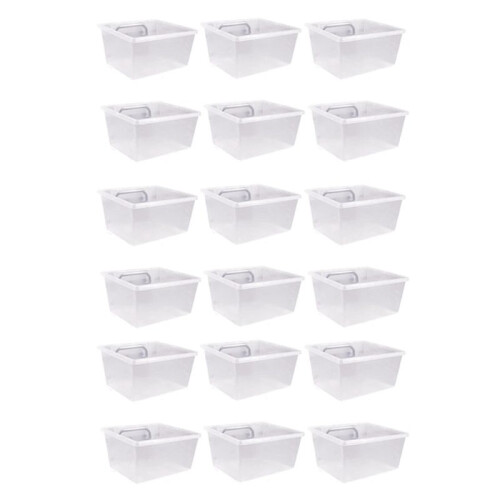 18 Pack Pegboard Clear Bins, Pegboard Bins Hooks, DIY Pegboard Accessories, Workbench Small Bins Fit 1/4 -1/8 Peg Board