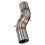 Motorcycle Exhaust Modify Middle Link Pipe 51mm Interface Connect Muffler for  TRK 502X TRK502X 1