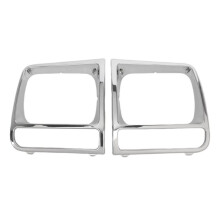 Front Headlight Frame HeadLamp Trim Cover for Cherokee 1998-2002 CH2513156 CH2512156 55055136 55055137 Chrom