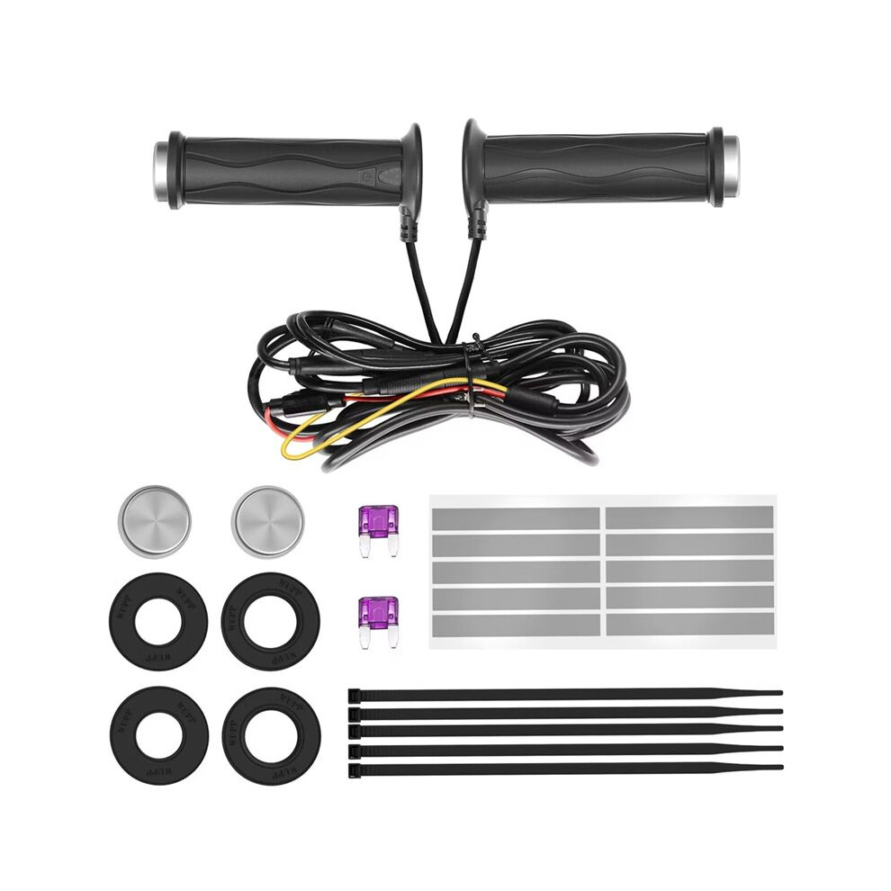 12V Motorcycles Heated Grips Waterproof Adjustable Temperature Control Handlebar 6034079295689