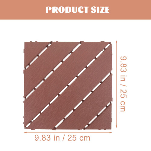 4St Buiten Terras Tegels Plastic Koffie Interlocking Voor Balkon 1