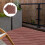 4St Buiten Terras Tegels Plastic Koffie Interlocking Voor Balkon 4