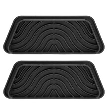 2PCS Refrigerator Drip Catcher, Refrigerator Drip Tray for Water Tray,Fridge Water Dispenser Drip Tray Trapezoid