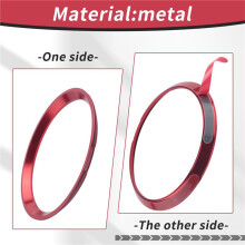 1X Red Steering Wheel Center Logo Decoration Cover Ring Trim for C E CLA GLC GLE Class 2015+
