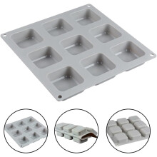 Moldes de silicone artesanais para sabonetes, perfeitos para criações caseiras, moldes retangulares para sabonetes em barra, multiuso, flexíveis e