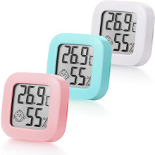 Comfortindicator voor uw leefruimte: zeer nauwkeurige digitale hygrometer en binnenthermometer met gebruiksvriendelijk ontwerp voor thuis, kantoor en