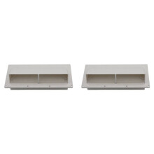 2X RV Caravan Uitlaatventilator Laag Geluid Aanhangwagen Zijluchtopening RV Afzuigkap Ventilatiekap Motorhome Campers Accessoires Wit