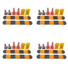 4Pcs 1:18 Simulation Deceleration Belt/Speed Bump/Speed Hump Scene Accessories 1/18 Car Model Underground Parking