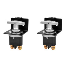 2X 500A High Current Battery Disconnect , 12-36V Battery Cut Off with Lock-Out Plate, Replace 20247, Truck