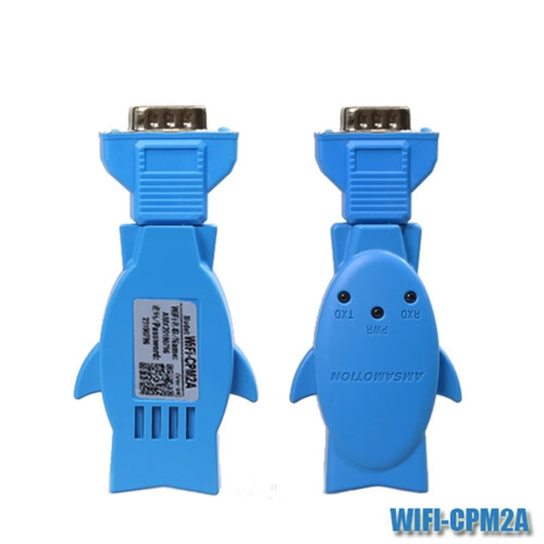 PLC Wireless Programming Adapter WiFi RS232 Cable for CQM1 CJ1M CPM2C Remote Access LAN Version 2