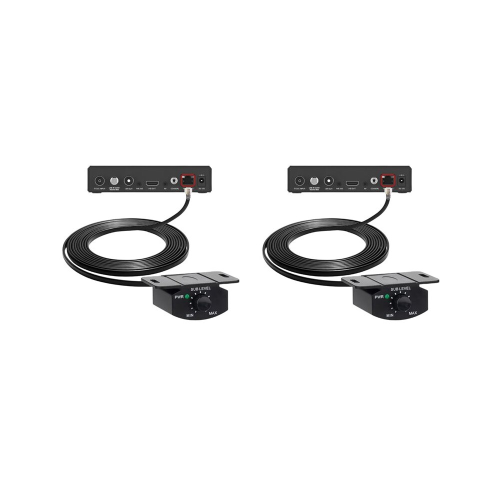 2X Amplifier Volume Control Cable With Stereo Bass Knob Dashboard Mount Gain Regulator Cord For Audio Amplifier 5M 4Pin 6031125446071